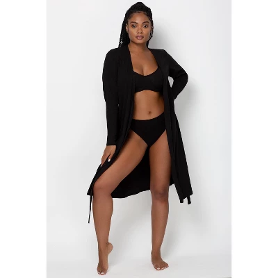 Smart & Sexy Comfort Cotton Rib Cardigan Robe 7 Smart & Sexy Comfort Cotton Rib Cardigan Robe - Image 7