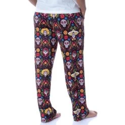 Disney Womens' Coco Skull Family Day Of The Dead All Over Pajama Pants Black -Cozy Nights Sales Store GUEST 3d7ce2e7 7eb5 4a58 9913 3a159c6ce616