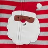 Carter's Just One You® Toddler Striped Santa Fleece Footed Pajama Set