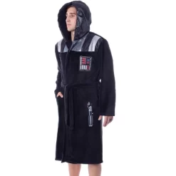 Star Wars Mens Darth Vader Costume Fleece Robe Bathrobe Black -Cozy Nights Sales Store GUEST 3dce423f 8c49 41d8 a312 415b2854d3f6