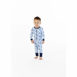 Sleep On It Infant Boys Tug Boat Zip-Front Coverall Pajama