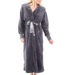 Women's Soft Plush Fleece Robe With Hood, Long Warm Hooded Bathrobe -Cozy Nights Sales Store GUEST 3fb51f99 ec4f 4dc1 9458 7b6727edc982