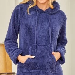 Women's Soft Plush Sweatshirt Robe, Long Hooded Fleece Loungewear -Cozy Nights Sales Store GUEST 3ffb9e32 56b1 416b b443 9ac8ed8c9505