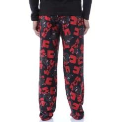 Godzilla Men's Character And Kanji Script Allover Pattern Pajama Pants -Cozy Nights Sales Store GUEST 408b1a34 64d9 4760 bde9 fc16e3d9ef1c