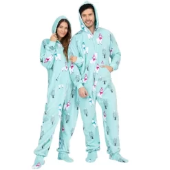 Footed Pajamas - Winter Llamas Adult One-Piece Pajama Jumpsuits -Cozy Nights Sales Store GUEST 40d0c9ac 4aed 4acd 9c7b 64058cd9b81c