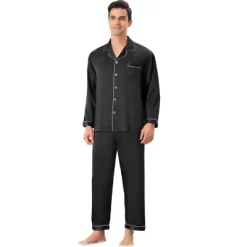 Lars Amadeus Men's Satin Sleeping Long Sleeves Shirt Pants Pajama Set 13 Lars Amadeus Men's Satin Sleeping Long Sleeves Shirt Pants Pajama Set -Cozy Nights Sales Store GUEST 434bff1b c86e 4f52 8c1b eb4f89e8f40e