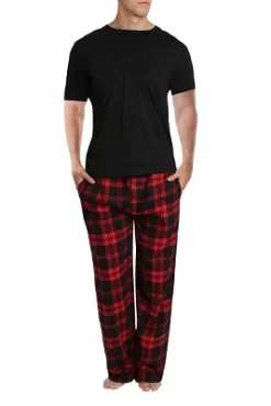 SLEEPHERO Men's Short Sleeve Flannel Pajama Set -Cozy Nights Sales Store GUEST 43fae8f4 ed44 4669 b67b a0391433a6d8
