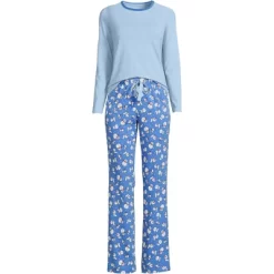 Lands' End Women's Tall Knit Pajama Set Long Sleeve T-Shirt And Pants 33 Lands' End Women's Tall Knit Pajama Set Long Sleeve T-Shirt And Pants -Cozy Nights Sales Store GUEST 469b1cfd 3ce4 4b48 a09c c92a65e23837