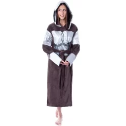 Star Wars Adult The Mandalorian Costume Fleece Robe Bathrobe For Men Women Brown -Cozy Nights Sales Store GUEST 4715895d 5f25 4564 8630 3da65f1cf109