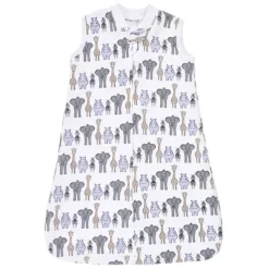 Hudson Baby Infant Girl Premium Quilted Sleeveless Sleeping Bag And Wearable Blanket, Pink Safari