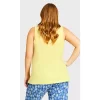 Women's Plus Size Eggstra Sleep Tank - Yellow| AVENUE