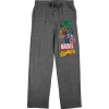 Marvel Universe Avengers Group Art Men’s Graphite Heather Sleep Pajama Pants