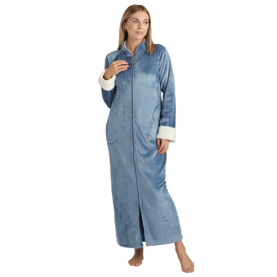 Softies Plush Mandarin Collar Zip Robe 5 Softies Plush Mandarin Collar Zip Robe - Image 5