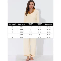 Cheibear Women's Sleepwear Flannel Button Down Lounge Warm Winter Long Sleeves Pajama Set -Cozy Nights Sales Store GUEST 4bfb69f2 b6e0 4bb1 a8b8 16080ee9fba1