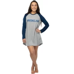Juniors Harry Potter Hogwarts Houses Pajama Nightgown Raglan Sleep Shirt -Cozy Nights Sales Store GUEST 4c7cfeb8 541c 4a71 8d82 024b17bccaaa