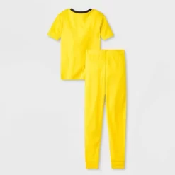 POKEMON Boys' Pokémon Pikachu & Friends 4pc Pajama Set - Yellow