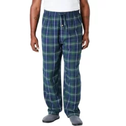 KingSize Men's Big & Tall Flannel Plaid Pajama Pants Pajama Bottoms