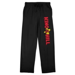 King Of The Hill Logo Men's Black Sleep Pajama Pants -Cozy Nights Sales Store GUEST 4d674425 82e5 43bc 92f7 af704f6022fb