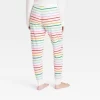 Women's Striped Matching Family Thermal Pajama Pants - Wondershop™ Cream