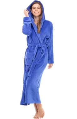 Women's Classic Winter Robe, Hooded Cozy Plush Fleece Bathrobe -Cozy Nights Sales Store GUEST 4ec7be9e 46b5 46ad a6a5 68ffdde8a633