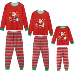 Cheibear Christmas Matching Long Sleeve Striped Pants Snowman Tee Family Pajama Set -Cozy Nights Sales Store GUEST 4f2b0403 8df3 401a ad9e 7cf88f8eb62f