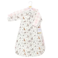 Hudson Baby Infant Girl Cotton Long-Sleeve Wearable Sleeping Bag, Sack, Blanket, Enchanted Forest