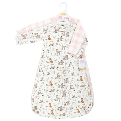 Hudson Baby Infant Girl Cotton Long-Sleeve Wearable Sleeping Bag, Sack, Blanket, Enchanted Forest 1 Hudson Baby Infant Girl Cotton Long-Sleeve Wearable Sleeping Bag, Sack, Blanket, Enchanted Forest