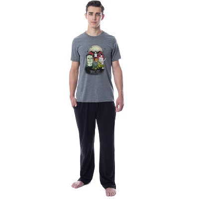 Universal Monsters Mens' Characters Dracula Halloween Sleep Pajama Set Multicolored 3 Universal Monsters Mens' Characters Dracula Halloween Sleep Pajama Set Multicolored - Image 3