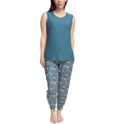 MUK LUKS Womens Chalked Cranberry 2 Piece Pajama Set -Cozy Nights Sales Store GUEST 50bc516e 0c7a 47d3 971f 1d0ba227035c