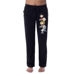 Peanuts Womens' Charlie Brown Snoopy Lucy Sally Linus Sleep Pajama Pants Black -Cozy Nights Sales Store GUEST 522949ad cbd1 4119 9f67 5e941fd7ff33