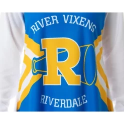 Riverdale Women's River Vixens Costume Raglan Sleep Shirt Pajama Nightgown