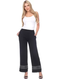 Women's Wide-Leg Pants - White Mark -Cozy Nights Sales Store GUEST 5259c732 584c 483a 8bf3 cb876dec13a6