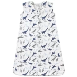 Touched By Nature Baby Boy Organic Cotton Sleeveless Wearable Sleeping Bag, Sack, Blanket, Dino