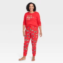 Women's Holiday City Matching Family Pajama Set - Wondershop™ With Frances Marina Smith Red -Cozy Nights Sales Store GUEST 536c1dbe bb24 478e a2b0 78198fe781c2