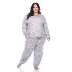 Plus Size 2 Piece Leopard Lounge Set - White Mark -Cozy Nights Sales Store GUEST 539e10bb 1fc9 4f7b afc3 672c38b75742