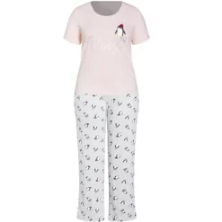 Women's Plus Size Penguin Sleep Set - Pink | EVANS -Cozy Nights Sales Store GUEST 5410e17c 6dc0 4c66 8f62 4988124fb485