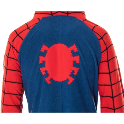 Marvel Comics Classic Spiderman Costume Pajama Union Suit One-Piece Outfit Classic Spidey 2 Marvel Comics Classic Spiderman Costume Pajama Union Suit One-Piece Outfit Classic Spidey - Image 2
