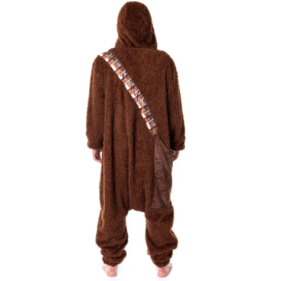 Star Wars Adult Chewbacca Chewie Kigurumi Costume Union Suit Pajama Brown 1 Star Wars Adult Chewbacca Chewie Kigurumi Costume Union Suit Pajama Brown