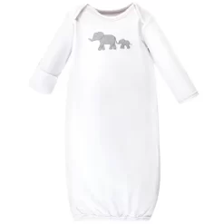 Touched By Nature Baby Organic Cotton Long-Sleeve Gowns 3pk, Marching Elephant, 0-6 Months -Cozy Nights Sales Store GUEST 55fe081b 7e97 4221 bb86 1a7a12b91505