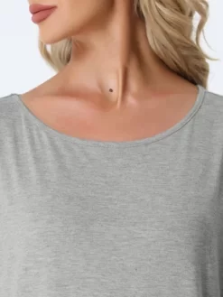 Cheibear Womens Sleepshirt Nightshirt 3/4 Sleeve Nightgown Sleep Shirt Dress -Cozy Nights Sales Store GUEST 56b8d79d 9c1d 4039 bf6a a3b1ae3facef