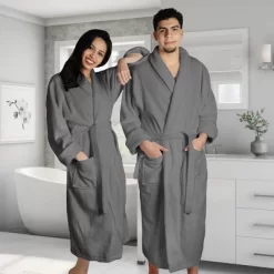 Men's Ultra-Absorbent Cotton Bathrobe By Blue Nile Mills -Cozy Nights Sales Store GUEST 56cc4ac1 cf73 4165 a094 f5e08e0d1b6d