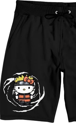 Naruto X Hello Kitty Sanrio Team 07 Men's Short Sleeve Shirt & Sleep Shorts Set 4 Naruto X Hello Kitty Sanrio Team 07 Men's Short Sleeve Shirt & Sleep Shorts Set - Image 4