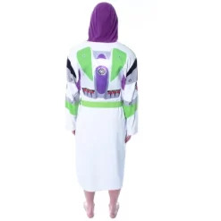 Disney Men's Toy Story Buzz Lightyear Costume Fleece Plush Robe Bathrobe
