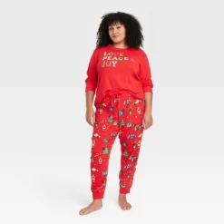 Women's Holiday City Matching Family Pajama Set - Wondershop™ With Frances Marina Smith Red -Cozy Nights Sales Store GUEST 5804e895 8413 4bd0 9c1e 149e63d83399