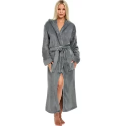 Women's Classic Winter Robe, Hooded Cozy Plush Fleece Bathrobe -Cozy Nights Sales Store GUEST 582f8a3d 9836 4e3d 9f9c 4f138d8b8bcb