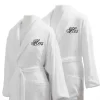 Bed Scrunchie Couple's Terry Robe 2-PC Set (His & Hers Embroidery)