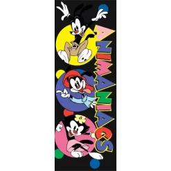 Animaniacs Warner Brothers And Dot Men's Black Sleep Pajama Pants