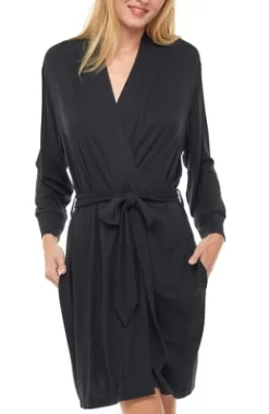 Women's Classic Soft Knit Short Lounge Robe With Pockets -Cozy Nights Sales Store GUEST 5a9f27c2 f97d 4f47 b604 c3515914fa98