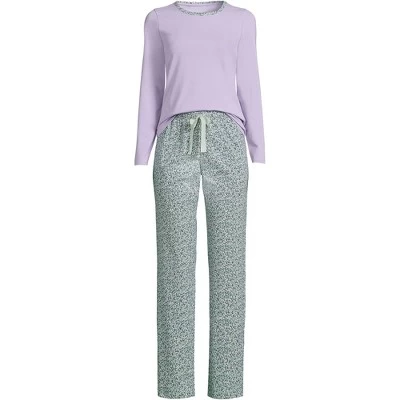 Lands' End Women's Tall Knit Pajama Set Long Sleeve T-Shirt And Pants 11 Lands' End Women's Tall Knit Pajama Set Long Sleeve T-Shirt And Pants - Image 11
