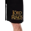 The Lord Of The Rings Mens' Movie Film Title Logo Sleep Pajama Shorts Black